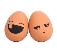 BCOATH Egg-Shape Bouncy Balls 4pcs Dog Treat Toys Rubber Balls for Pet Exercise Random Style