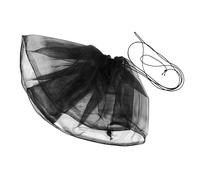 BCOATH Elastic Bird Cage Cover Netting Breathable Black Mesh Skirt for Parrot and Songbird Cages Reusable Seed Catcher with Wear Resistant Material Easy to Install and Clean