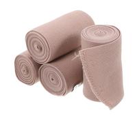 BCOATH Elastic Cotton Compression 75mm x 4.5m, 4pcs Skin-Colored Stretchable Wraps for Joint, Post-Surgery Recovery, Leg and Knee Care, Reusable Medical Ace Wraps