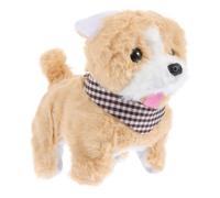 BCOATH Electric Walking Plush Dog for Interactive Terrier Doll that Walks and Barks Battery-powered Soft Animal Birthday and Decoration Random Color