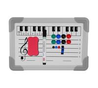 BCOATH Erasable Musical Staff Whiteboard with Aluminum Frame Double-Sided Music Teaching Aid for Classroom and Home Smooth Write Wipe Surface for Beginners Practice