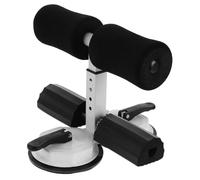 BCOATH Ergonomic Abdominal Curl Assist Sit-up Bar with Dual Suction Cups Floor Fitness Device for Home Workout Crunches Aid for All Levels Stylish Black and White Design