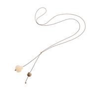 BCOATH Fashionable Ethnic Long Pendant Necklace for Women Carved Garlic Charm Boho Jewelry Skin Friendly and Minimalist Style Versatile for Casual Travel and Gatherings