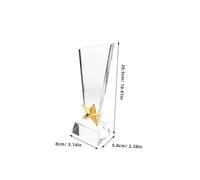 BCOATH Five Star Crystal Trophy Award Cup for Tournament Party and Kindergarten Graduation Creative High Gloss Star Trophy for Student Achievement and Sports Celebration