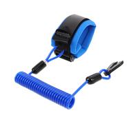 BCOATH Floating Outboard Motor Kill Cord Lanyard with Quick-connect Stop Switch for Boat Engine Safety Abrasion Resistant Emergency Cut Off Wrist Strap Blue