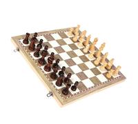 BCOATH Folding International Chess for Educational Puzzle with Black and White Checkers Portable Board Safe Rounded Edges for Boys