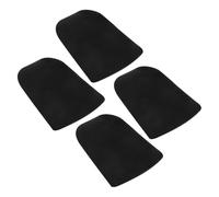 BCOATH Footrest Leg 4pcs for Neoprene Foot Wheelchair Covers Soft Seniors Rest, Long-Term Anti-Slip and Protector Pads, Comfortable Use Wheelchair Footrest Padding in Black