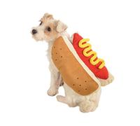 BCOATH Funny Dog Hot Dog Costume Warm Pet Clothing Party Dress for Puppies Cat Tail Lion Mane Furry Vest
