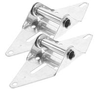 BCOATH Garage Door Hinges and Precision Casting Process Good Load-Bearing Capacity and 2pcs Silver Iron with Mounting Bolts with Suitable for Residential Garage Door Repair and