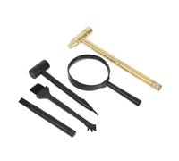BCOATH Gemstone Excavation Kit with Hammer Brush Magnifier Archaeology Tools for Boys Science Exploration Outdoor Indoor Play