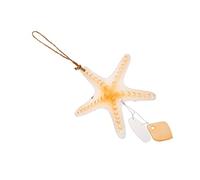 BCOATH Glass Sea Star Wind Chimes Pendant with Ease Anxiety Feature Hanging Ornament Creative Khaki Sea Star Shape for Outdoor Gardens and Home Decoration