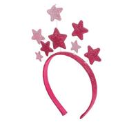 BCOATH Glow the Dark Five-pointed Star Antenna Headband, Sturdy Plastic Cloth Material, Securely Fixed Party Headgear for Parties and Birthdays