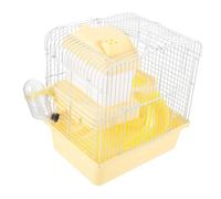 BCOATH Guinea Pig Castle Hamster Cage Double Small Pet Villa with Removable Tray Detachable Accessories Visibility for Fun Safe Living Environment