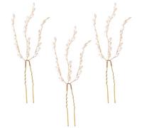BCOATH Hair Alloy Eye-catching Visual, Material and Effect 3pcs Pins for Hairstyles Decor, f Or Accessories Bride Wedding Party