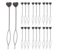 BCOATH Hair Beader Tool Automatic Hair Styling Braiding Tool Heart Shaped Black 20pcs Plastic Multifunctional Use Styling Accessory for Enthusiasts