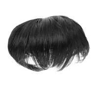 BCOATH Hair Patch Male Short Hair Bald Wig Lightweight Comfort Versatile Use Fashionable Looking Realistic High Temperature Fiber Black for Celebrity Fancy Dress