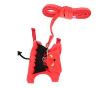 BCOATH Halloween Demon Cat Leash Set Traction for Small Pet Kitten Adjustable Ferret Walking Rope
