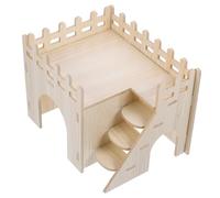 BCOATH Hamster Cabin Bedroom Wooden House for Guinea Pig Small Pets Hideout Natural Material for Cage Wear-house Hamster Houses and Hideouts
