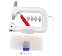 BCOATH Hand Press Bead Setter Kit Pearl Setting Tool Manual Rivet Fixing Machine Lightweight Metal and Plastic Portable for Home and Creative Projects