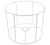 BCOATH Hanging Cage Lampshade Iron Wire Frame, White, Modular DIY Assembly, E27 Lamp Holder Frame, for Lighting Projects and Home Decor
