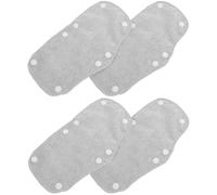 BCOATH Hard Hat Sweatband Liner Fabric Sweat Absorber 4pcs with 8 Snap Fasteners Easy to Fix to Hard Hat, Keeps Face Cool and Clean, Detachable and Reusable Sweat for Safety Helmet