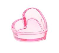 BCOATH Heart Shape Acrylic Nail Dappen Dish for Manicure Brush Holder and Liquid Storage Practical Structure for Nail Art Tools