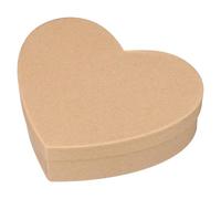 BCOATH Heart Shaped Kraft Paper Floral Boxes for Small Jewelry Storage and Packaging, Beige Colour Suitable for Home and Restaurant Use, for Valentine's Day Presents