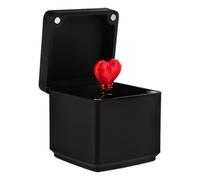 BCOATH Heart Shaped Plastic Valentine's Day Prank Gift for Her Creative Design Unique Black Trick Fun Experience Long Term Display for Birthdays and Special Occasions