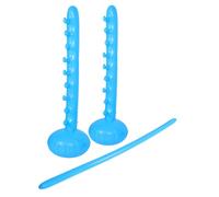 BCOATH Inflatable Limbo Game for Blue Jumping Stick Fun Outdoor Party Supply Backyard Park Activity Hawaiian Theme Pool Party Game
