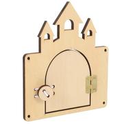 BCOATH Interactive Busy Board Kit for Cognitive Montessori for Early Learning and Fine Motor Skills Development Safe High-grade Material Educational Play Castle Washing Machine Design