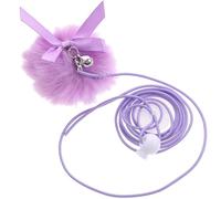 BCOATH Interactive Door Hanging Cat with Purple Pom Pom - Compact Kitten Accessory for Indoor Play and Stimulation, Portable Small Cat Teasing for Home Use