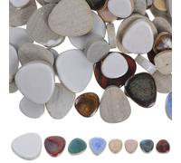 BCOATH Irregular DIY Ceramic Pieces Bag Mosaic Tile Fragments for Home Garden Decoration Creative Porcelain Craft Supply with Vibrant Colors and Scratch-Resistant Material