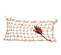 BCOATH Large Medium Parrot Climbing Net Hemp Rope Cage Bite-resistant Hanging Play Gym for Birds Pet Physical Mental