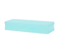 BCOATH Large Pencil Case Organizer Double Layer School Pencil Box for Boys Girls Hard Plastic Office Supplies Stylish Frosted Design