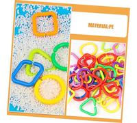 BCOATH Learning Rings Set Hanging Stroller and Car Seat Accessory Geometric Chain Links for Early Focus Training and Creative Play Suitable for Newborn Boys