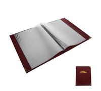 BCOATH Leather Menu Covers A4 Menu Book Holder Easy to Replace Content Convenient Use Suitable for Bar Dining Settings