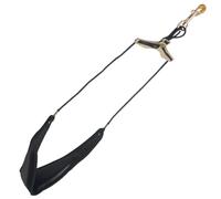BCOATH Leather Saxophone Strap with Metal Snap Hook, Comfortable Saxophone Shoulder and Neck Harness Shifting Weight from Neck to Shoulders for Alto, Tenor and Soprano Sax Players