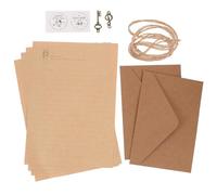 BCOATH Letter Writing Paper Made of Quality Material Vintage Style 2 Sets and Envelope Set with Portable Design Fluent Writing Paper for A5 Size Calligraphy Practice
