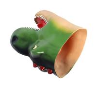 BCOATH Lifelike Dinosaur Hand Puppet with Articulated Jaw and Teeth Soft Green Head for Storytelling and Imaginative Play Lightweight Educational Hand for Boys
