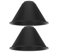 BCOATH Light Style, Lighting Table and Modern Vintage Restaurant Nordic 2pcs Black Iron Cone Pendant Lamp Shade Heat Resistant Feature, Versatile Metal Cover for Dining