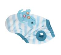 BCOATH Lightweight Blue Coral Fleece Rabbit Vest for Mini Cats and Rabbits, with Adorable Design, Warm Pet Clothing for Daily Use