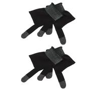 BCOATH Lightweight Touch Screen Gloves with Carbon Fiber and Heating Yarn, Two-finger Design for Gaming and Outdoor Use, Sweat-resistant and Comfortable Finger Covers