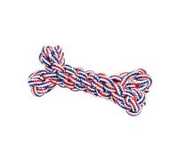 BCOATH Linen Rope Dog Chew Mini Bone Design Molar for Teeth Cleaning and Boredom Relief Educational Pet Plaything for Puppies and Adult Dogs Interactive Home