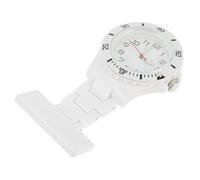 BCOATH Luminous Nursing Watch Clip-on Pocket Fob Watch with Glow Hands White Medical Brooch for Nurses and Doctors Healthcare Uniform Use Random Style