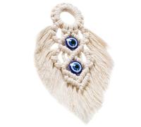 BCOATH Macrame Made of Cotton Rope and Wood Wall Hanging Tapestry Bohemian Lightweight and Easy to Home Decoration for Bedroom Or Apartment