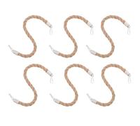 BCOATH Mason jar canning jar wire handles 6pcs hemp rope 8mm x 28cm rustic style enhance grip comfort for outdoor picnic