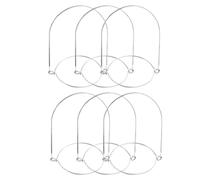 BCOATH Mason Jar Handles Silver Wire Hanging Handles 6pcs Stainless Steel and Comfortable to Grip for Easy to Install Glass Bottles and Mason Jars Kitchen Storage