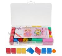 BCOATH Math Counting Sticks and Geometric Blocks for Smooth Educational Manipulatives to Enhance Math Skills Geometry Learning and Logical Thinking Development