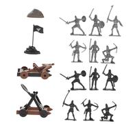 BCOATH Medieval Soldier Military Equipment Model Toy for Boys Mini Simulated Military Plaything Set Decorative for Desktop Display