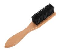 BCOATH Men S Beard Styling Brush with Natural Bristles Wooden Handle Ergonomic Grip Portable Mustache Grooming Tool for Precise Beard Combing and Shaping